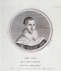 Portrait du compositeur anglais John Bull (1562-1628)